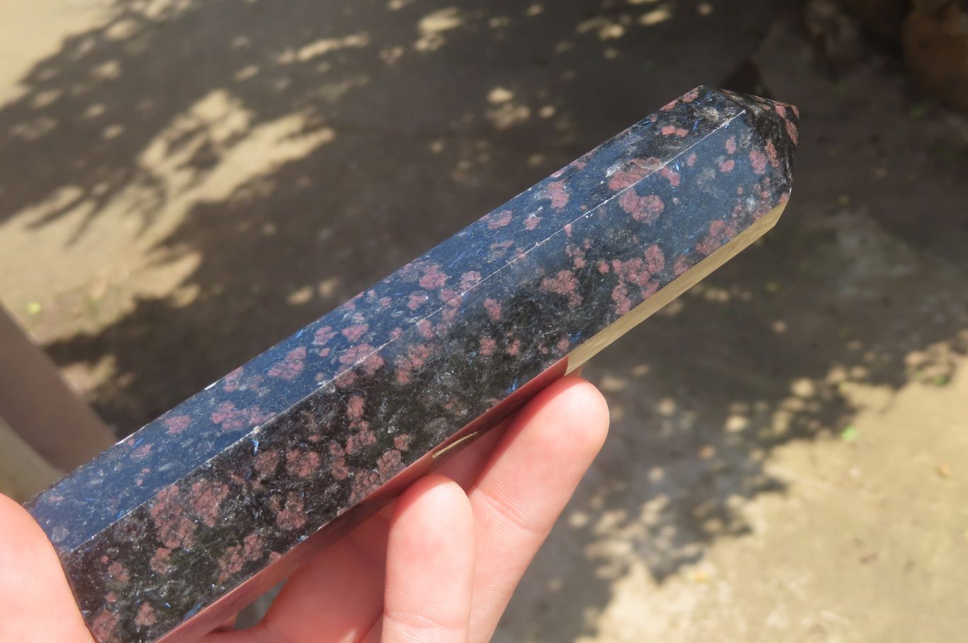 Polished Iolite Points x 3 From Ambatofinandrahana, Madagascar - Toprock Gemstones and Minerals 