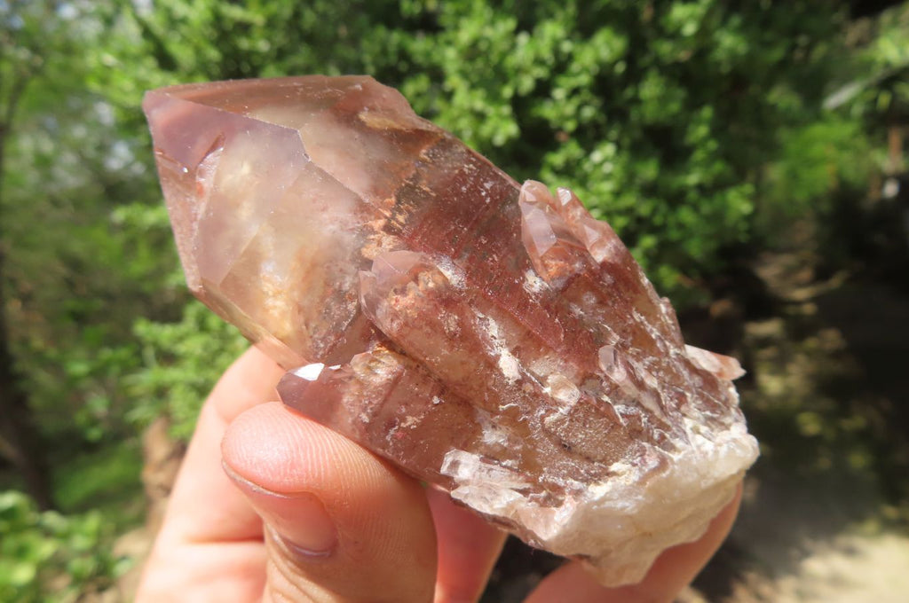 Natural Red Hematoid Quartz Clusters x 12 From Karoi, Zimbabwe - Toprock Gemstones and Minerals 