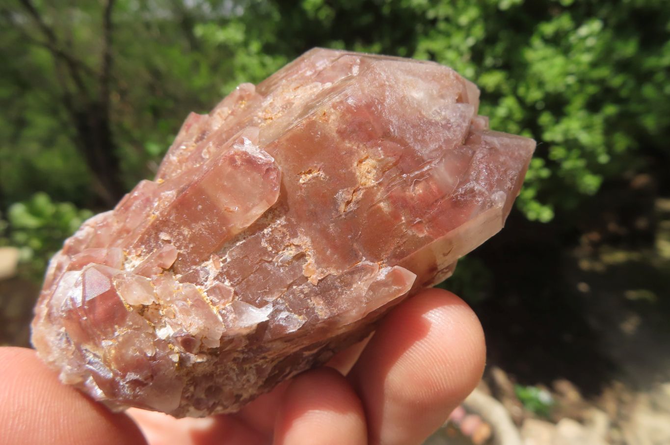 Natural Red Hematoid Quartz Clusters x 12 From Karoi, Zimbabwe - Toprock Gemstones and Minerals 