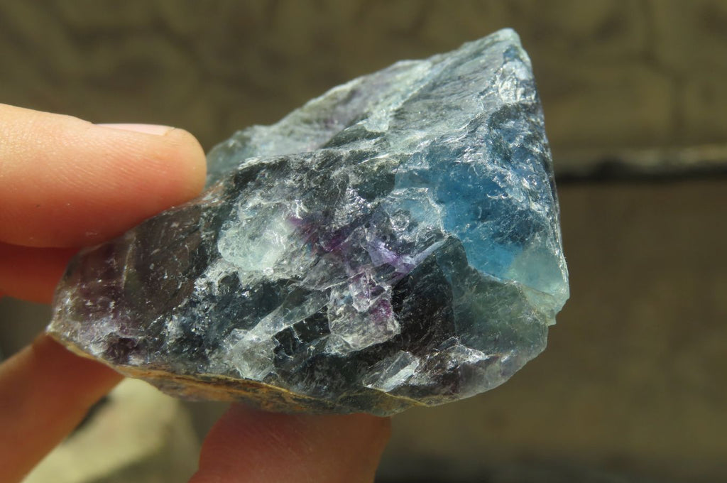 Natural Watermelon Fluorite Cobbed Specimens x 7 From Uis, Namibia - Toprock Gemstones and Minerals 