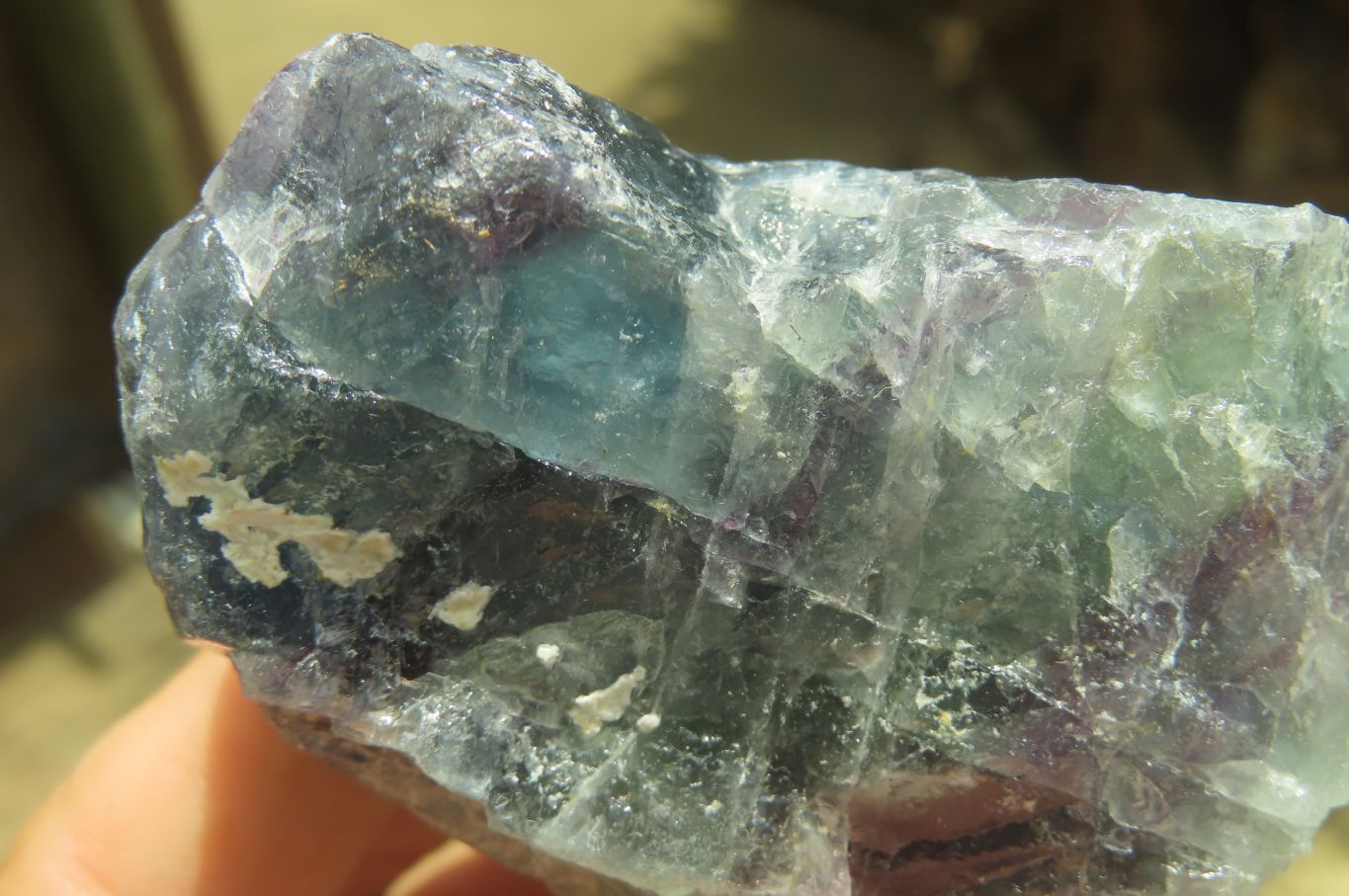 Natural Watermelon Fluorite Cobbed Specimens x 7 From Uis, Namibia - Toprock Gemstones and Minerals 