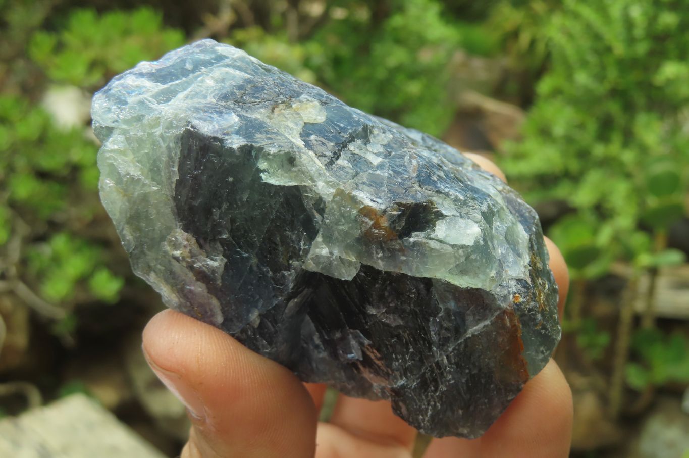 Natural Watermelon Fluorite Cobbed Specimens x 7 From Uis, Namibia - Toprock Gemstones and Minerals 