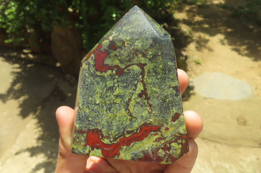 Polished Dragons Blood Stone Points x 4 From South Africa - Toprock Gemstones and Minerals 