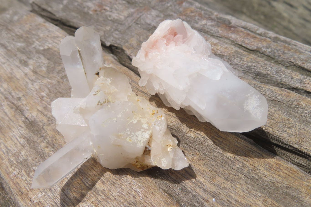 Natural Clear Quartz Clusters x 27 From Madagascar - Toprock Gemstones and Minerals 