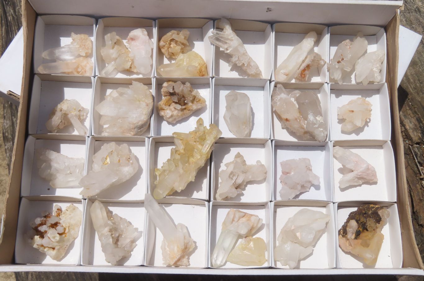 Natural Clear Quartz Clusters x 27 From Madagascar - Toprock Gemstones and Minerals 