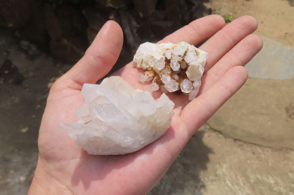 Natural Clear Quartz Clusters x 27 From Madagascar - Toprock Gemstones and Minerals 