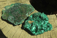 Natural Silky Malachite Specimens x 6 From Kasompe, Congo - Toprock Gemstones and Minerals 