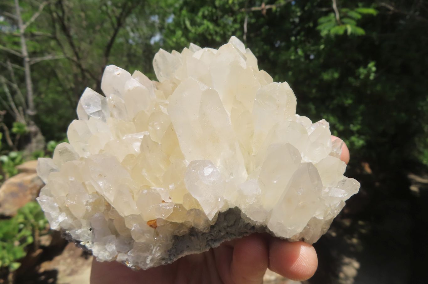 Natural Clear Quartz Clusters x 3 From Mpika, Zambia - Toprock Gemstones and Minerals 