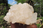 Natural Clear Quartz Clusters x 3 From Mpika, Zambia - Toprock Gemstones and Minerals 