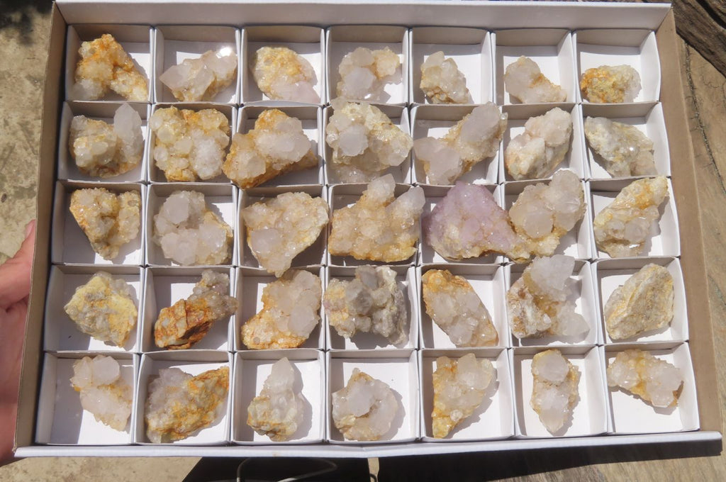 Natural Mixed Spirit Quartz Clusters x 35 From Boekenhouthoek, South Africa - Toprock Gemstones and Minerals 