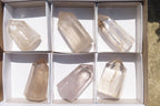 Polished Clear Smokey Quartz Points x 6 From Madagascar - Toprock Gemstones and Minerals 