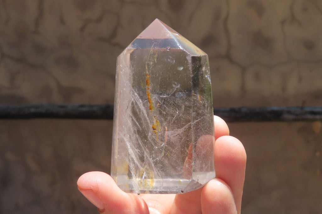 Polished Clear Smokey Quartz Points x 6 From Madagascar - Toprock Gemstones and Minerals 