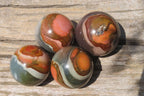 Polished Polychrome Jasper Spheres x 4 From Madagascar - Toprock Gemstones and Minerals 