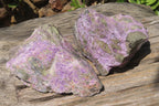 Natural Stichtite Specimens x 2 From Barberton, South Africa - Toprock Gemstones and Minerals 