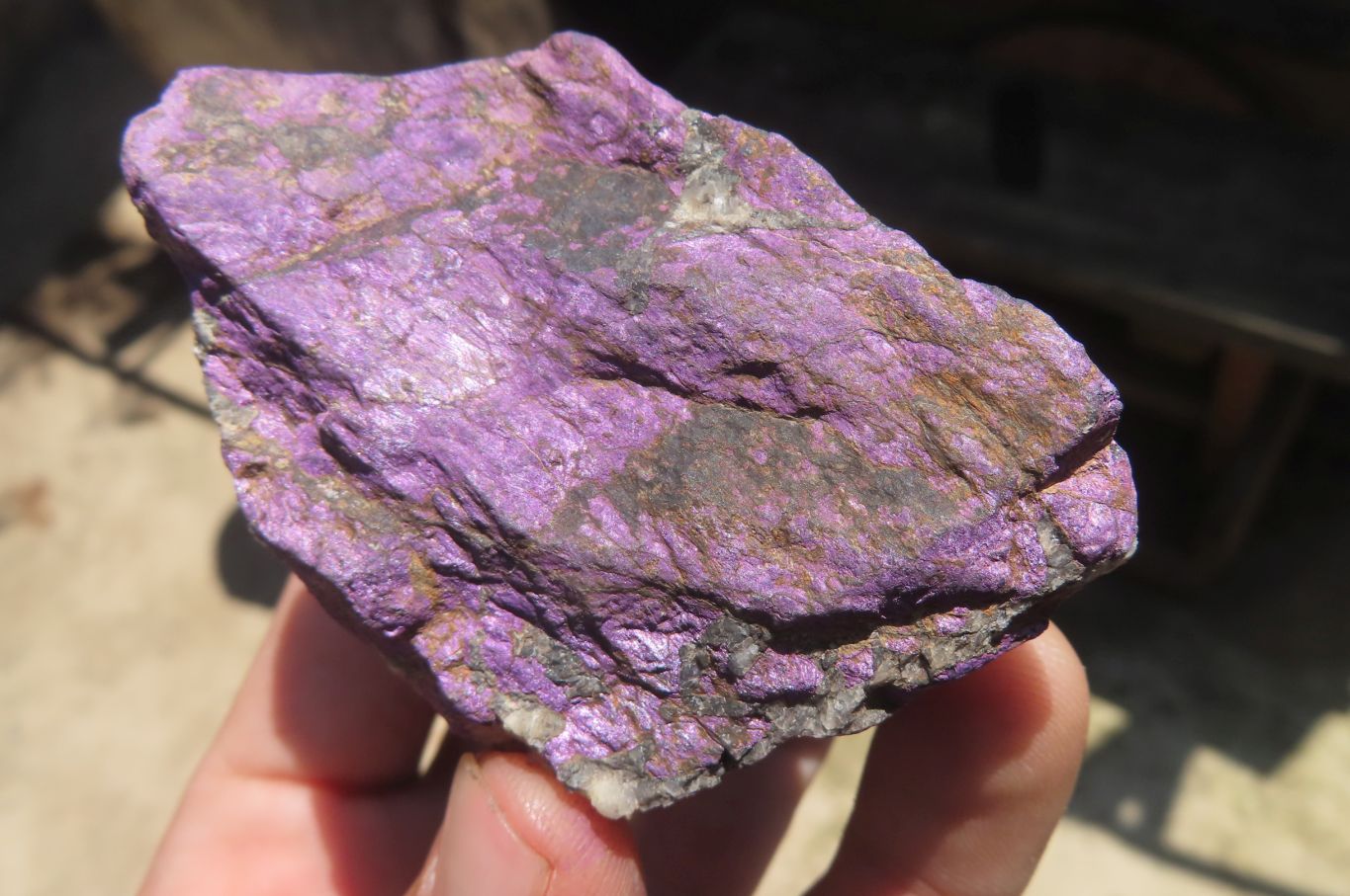 Natural Metallic Purpurite Cobbed Specimens x 6 From Erongo, Namibia - Toprock Gemstones and Minerals 