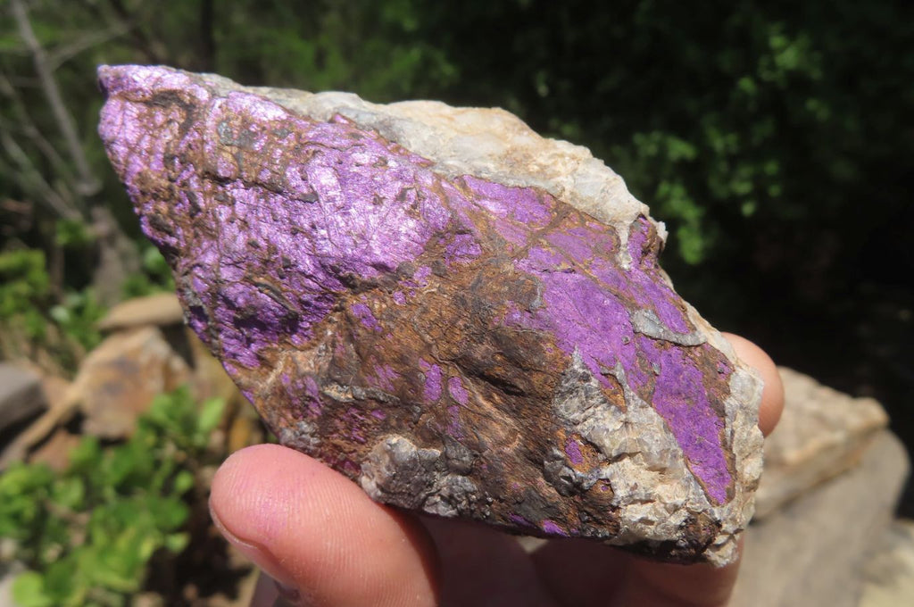 Natural Metallic Purpurite Cobbed Specimens x 6 From Erongo, Namibia - Toprock Gemstones and Minerals 