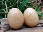 Polished Honey Aragonite Gemstone Eggs - Sold Per Item - From Namibia - Toprock Gemstones and Minerals 
