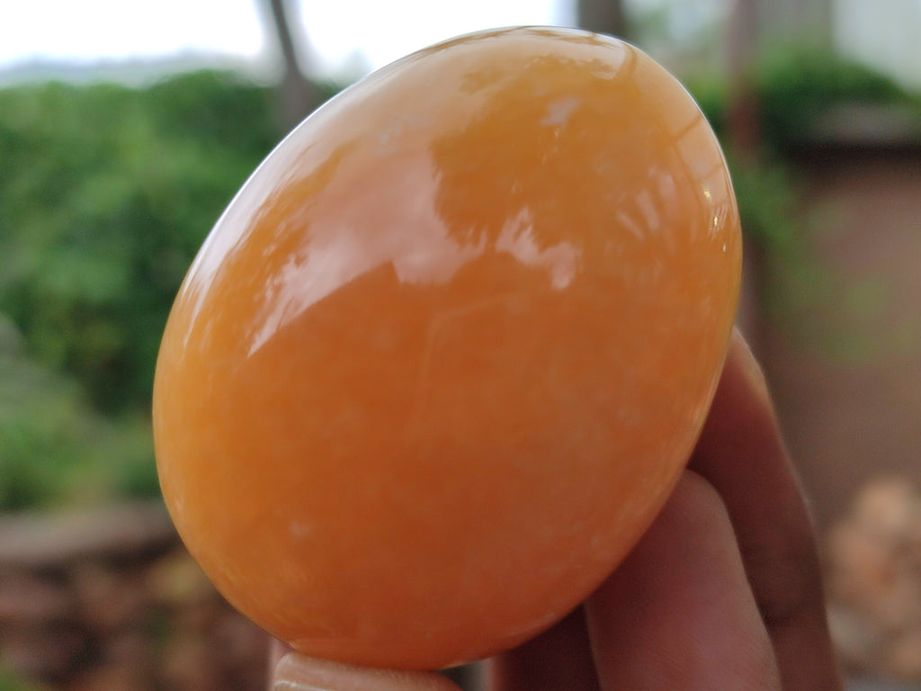 Polished Honey Aragonite Gemstone Eggs - Sold Per Item - From Namibia - Toprock Gemstones and Minerals 