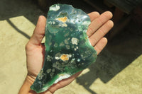 Polished On One Side Emerald Mtorolite Plates x 6 From Mutorashanga, Zimbabwe - Toprock Gemstones and Minerals 