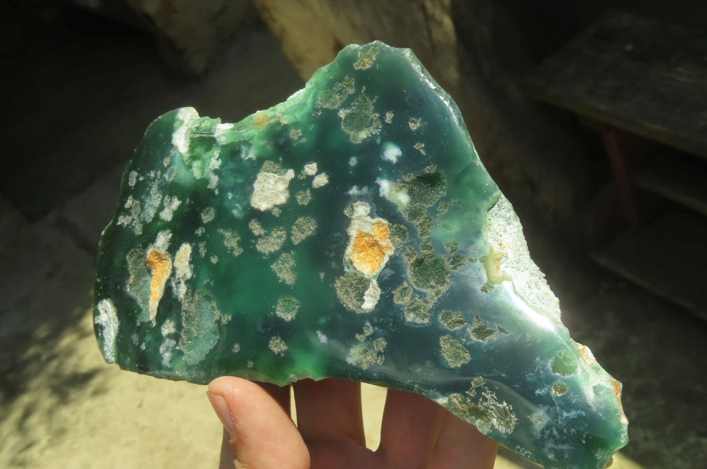 Polished On One Side Emerald Mtorolite Plates x 6 From Mutorashanga, Zimbabwe - Toprock Gemstones and Minerals 