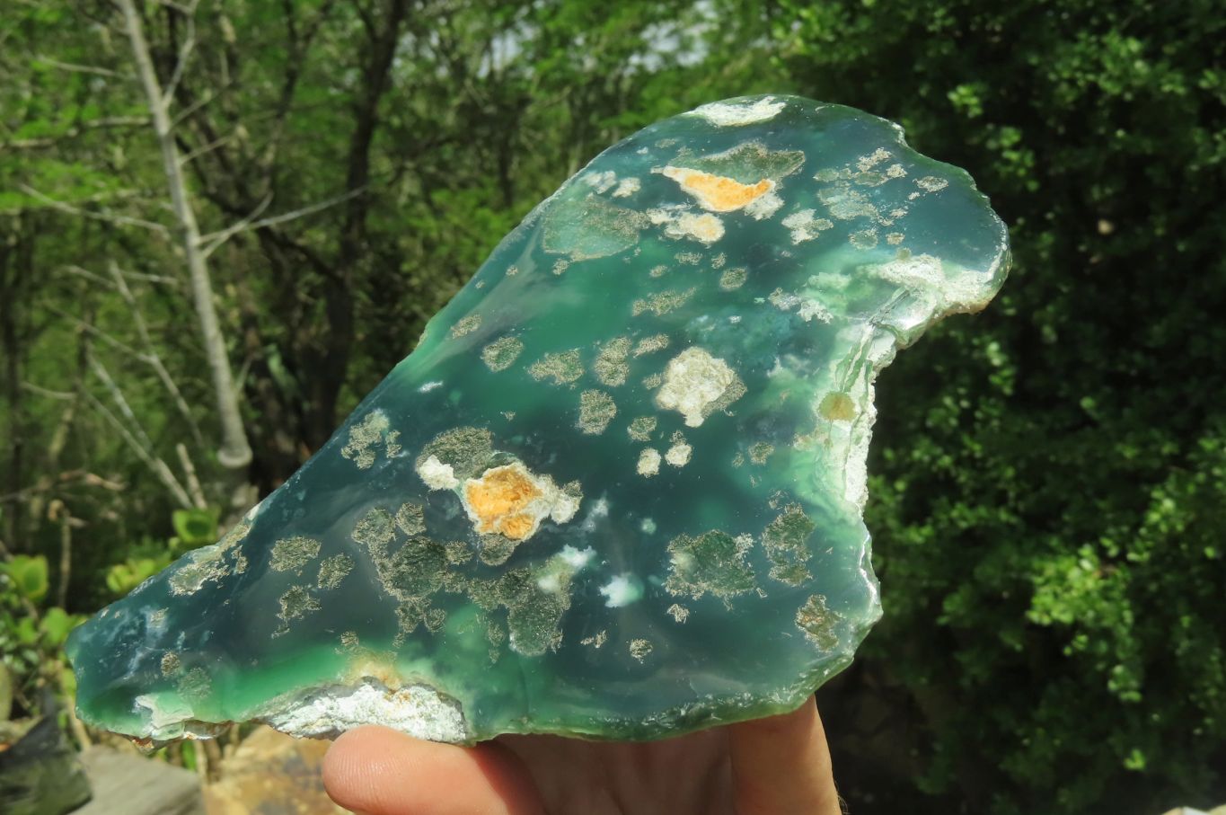Polished On One Side Emerald Mtorolite Plates x 6 From Mutorashanga, Zimbabwe - Toprock Gemstones and Minerals 