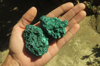 Natural Silky Malachite Specimens x 12 From Kasompe, Congo - Toprock Gemstones and Minerals 