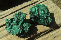 Natural Silky Malachite Specimens x 12 From Kasompe, Congo - Toprock Gemstones and Minerals 