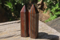 Polished Tiger Iron Jasper Points x 20 From South Africa - Toprock Gemstones and Minerals 