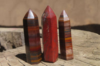 Polished Tiger Iron Jasper Points x 20 From South Africa - Toprock Gemstones and Minerals 