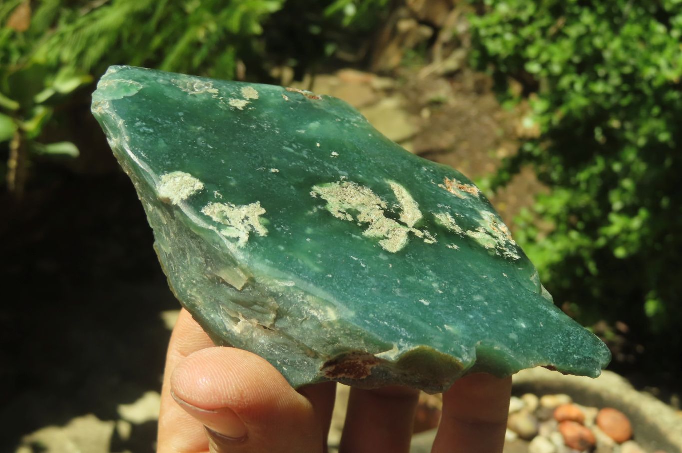 Polished On One Side Emerald Mtorolite Plates x 3 From Mutorashanga, Zimbabwe - Toprock Gemstones and Minerals 