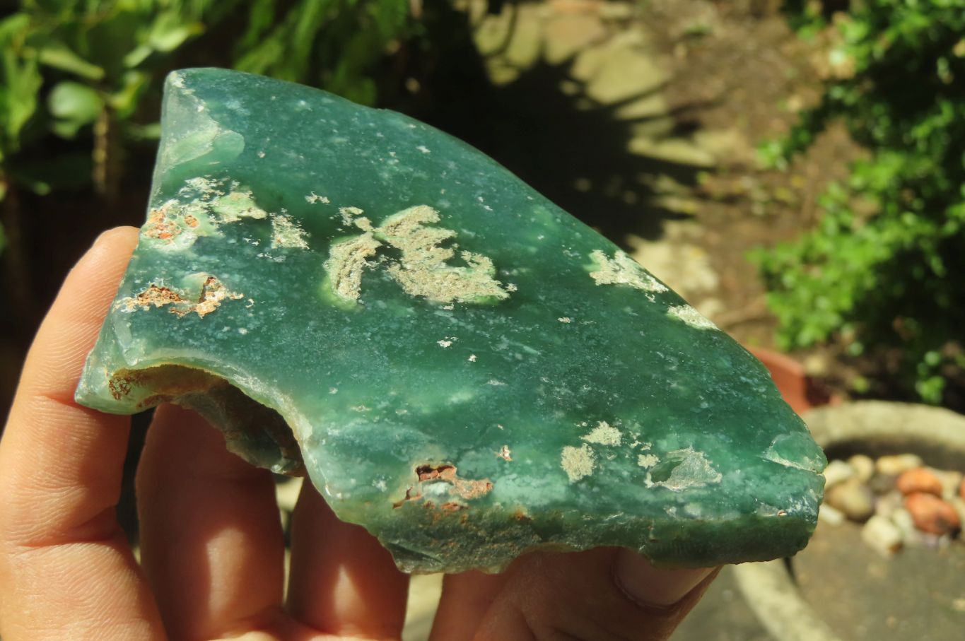 Polished On One Side Emerald Mtorolite Plates x 3 From Mutorashanga, Zimbabwe - Toprock Gemstones and Minerals 