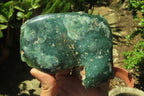 Polished On One Side Emerald Mtorolite Plates x 3 From Mutorashanga, Zimbabwe - Toprock Gemstones and Minerals 