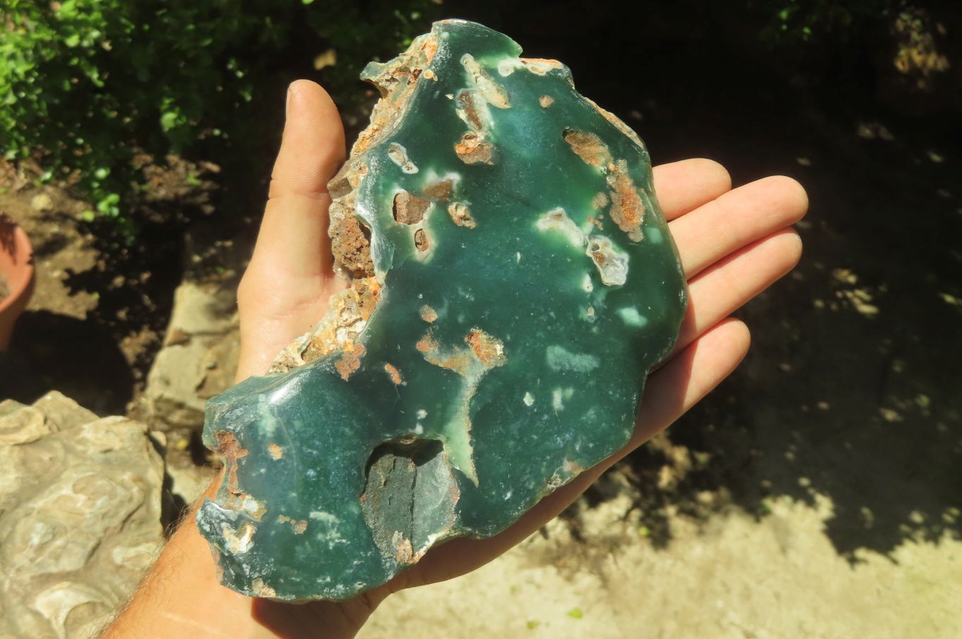 Polished On One Side Emerald Mtorolite Plates x 3 From Mutorashanga, Zimbabwe - Toprock Gemstones and Minerals 