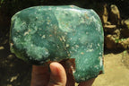 Polished On One Side Emerald Mtorolite Plates x 3 From Mutorashanga, Zimbabwe - Toprock Gemstones and Minerals 