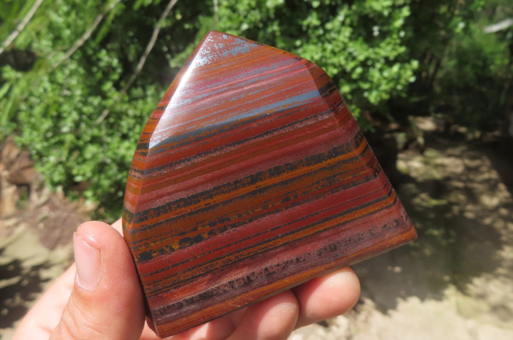 Polished Tiger Iron Jasper Points x 6 From South Africa - Toprock Gemstones and Minerals 