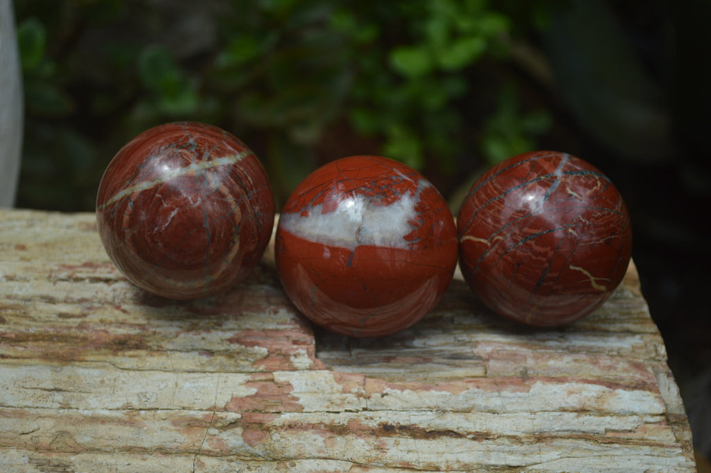 Polished Red Jasper Sphere-Balls - Sold Per Item - From Northern Cape, South Africa - Toprock Gemstones and Minerals 