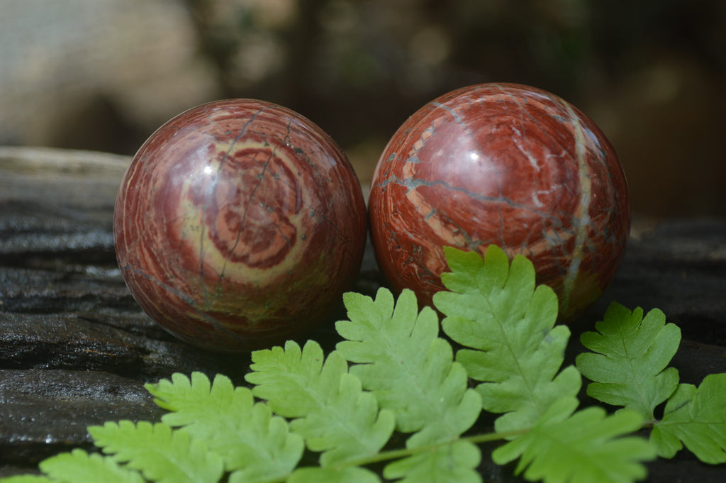 Polished Red Jasper Sphere-Balls - Sold Per Item - From Northern Cape, South Africa - Toprock Gemstones and Minerals 