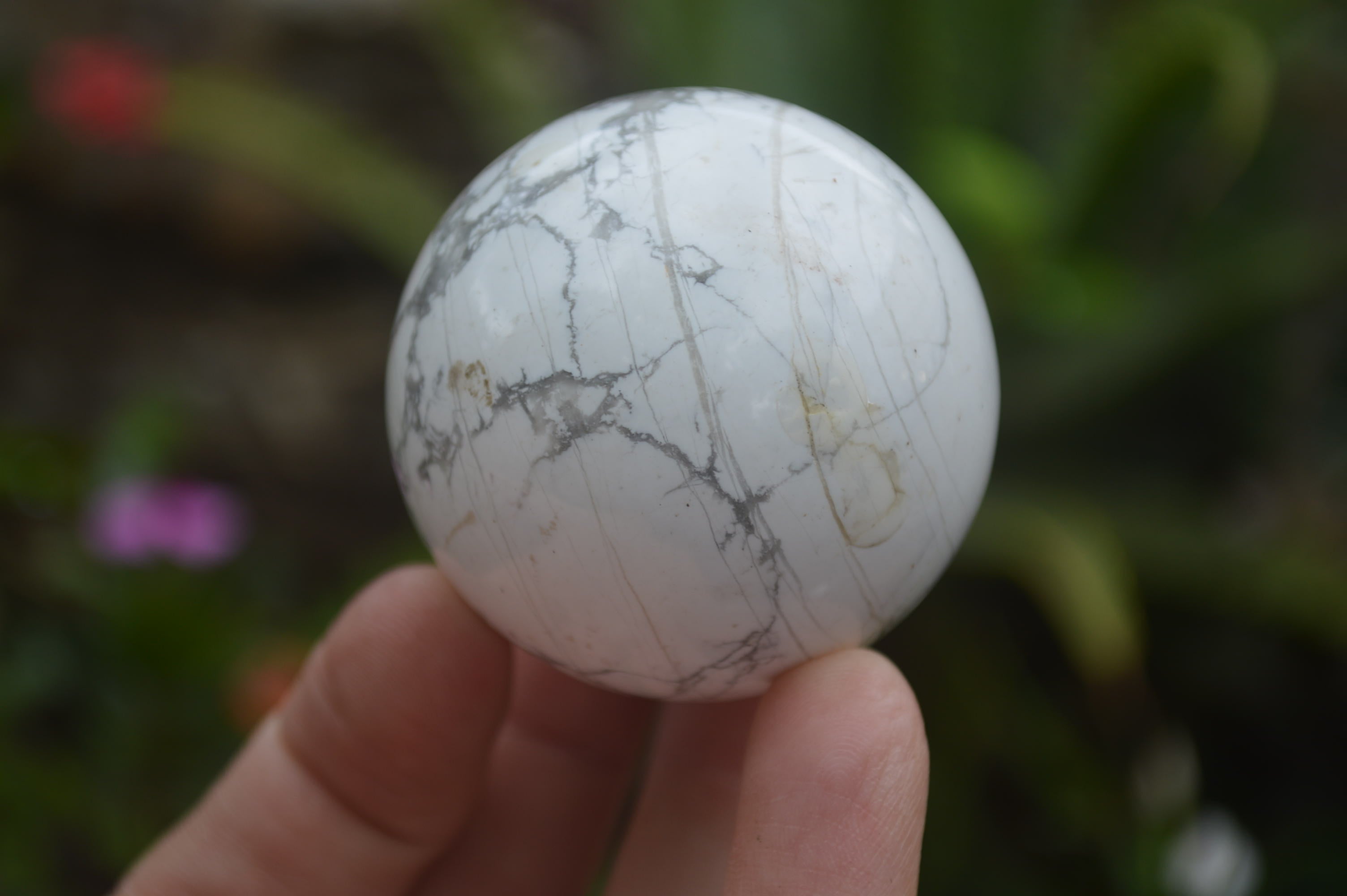 Polished Lightning Strike Howlite Sphere-Balls - Sold Per Item - From Zimbabwe - Toprock Gemstones and Minerals 