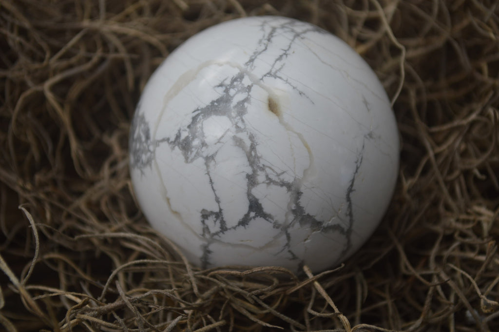 Polished Lightning Strike Howlite Sphere-Balls - Sold Per Item - From Zimbabwe - Toprock Gemstones and Minerals 