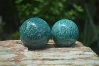 Polished Amazonite Sphere-Balls - Sold Per Item - From Madagascar