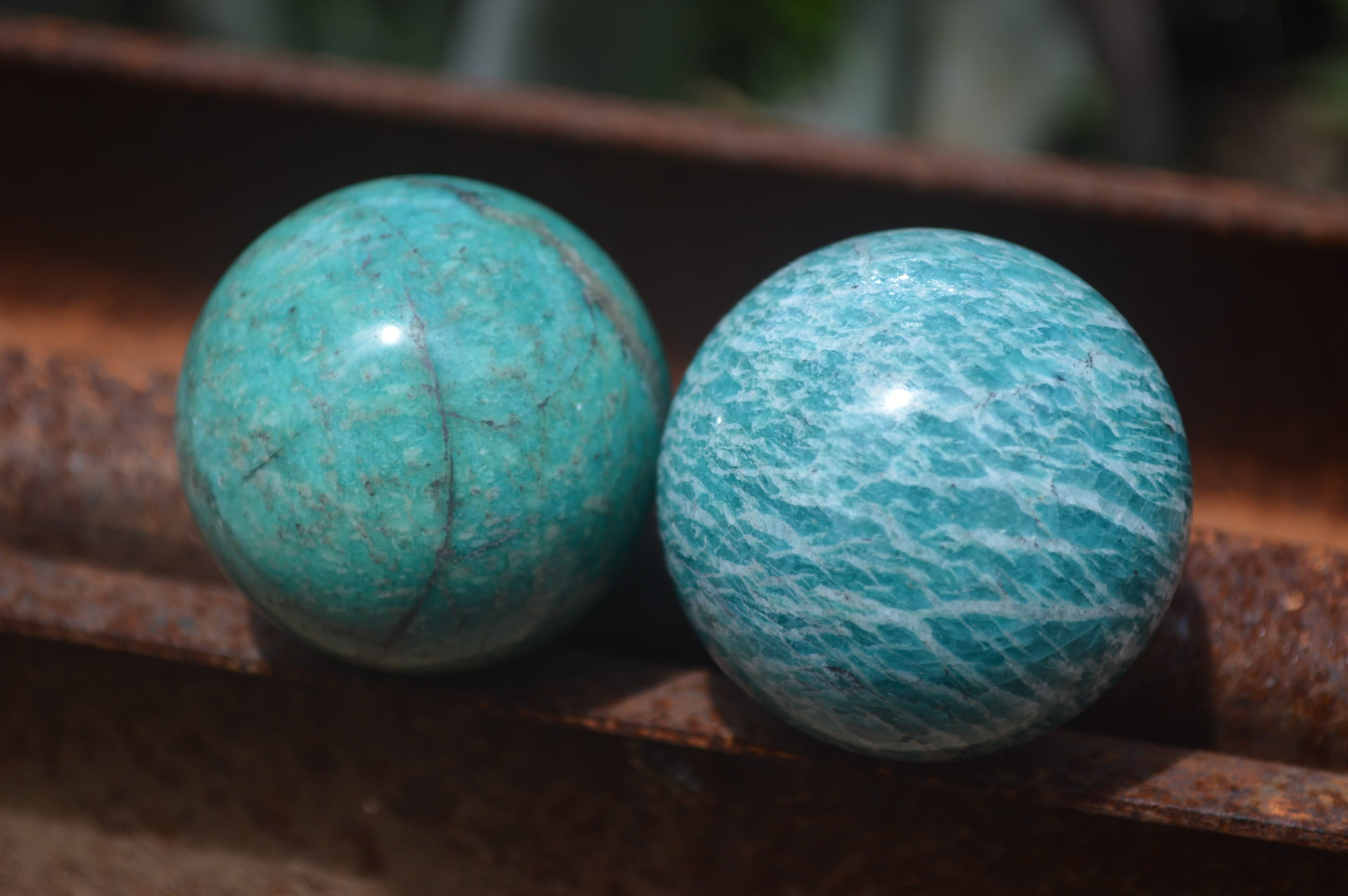 Polished Amazonite Sphere-Balls - Sold Per Item - From Madagascar - Toprock Gemstones and Minerals 
