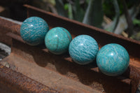 Polished Amazonite Sphere-Balls - Sold Per Item - From Madagascar