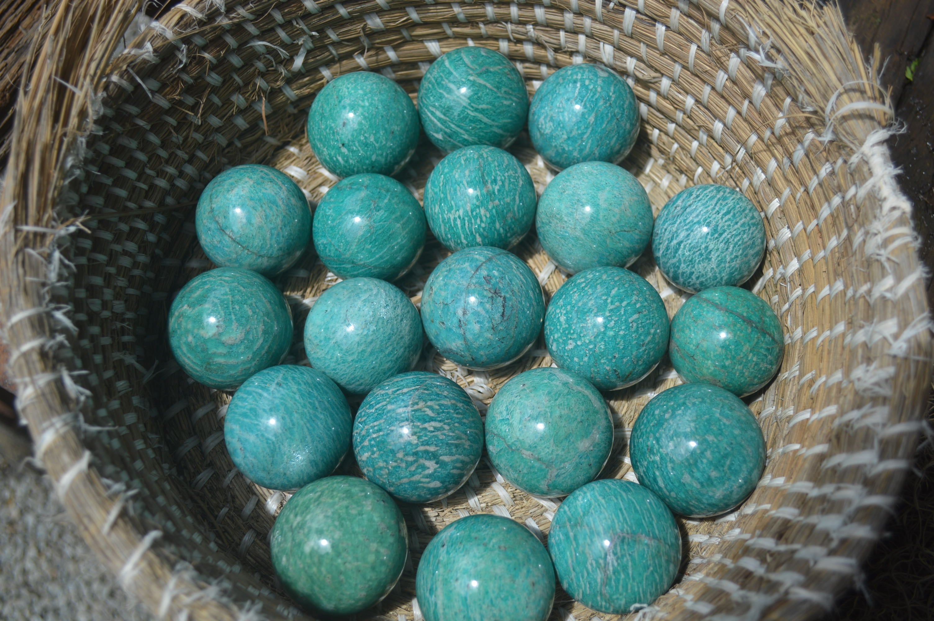 Polished Amazonite Sphere-Balls - Sold Per Item - From Madagascar - Toprock Gemstones and Minerals 