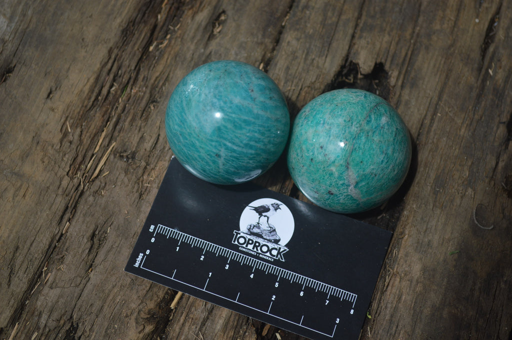 Polished Amazonite Sphere-Balls - Sold Per Item - From Madagascar - Toprock Gemstones and Minerals 