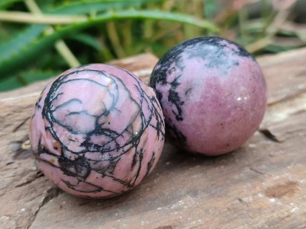 Polished Rhodonite Sphere-Balls - Sold Per Item - From Madagascar - Toprock Gemstones and Minerals 