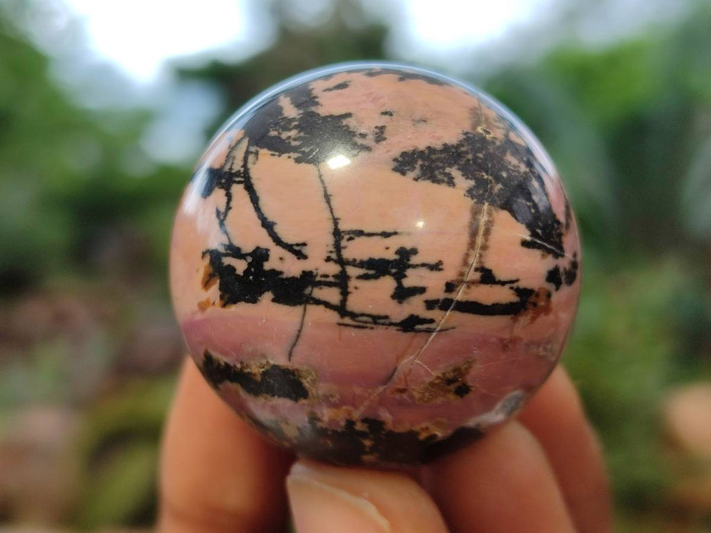 Polished Rhodonite Sphere-Balls - Sold Per Item - From Madagascar - Toprock Gemstones and Minerals 