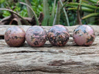 Polished Rhodonite Sphere-Balls - Sold Per Item - From Madagascar - Toprock Gemstones and Minerals 