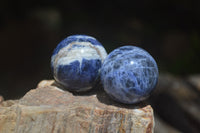 Polished Blue Sodalite Sphere-Balls - Sold Per Item - From Kunene River, Namibia - Toprock Gemstones and Minerals 