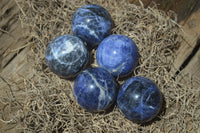 Polished Blue Sodalite Sphere-Balls - Sold Per Item - From Kunene River, Namibia - Toprock Gemstones and Minerals 