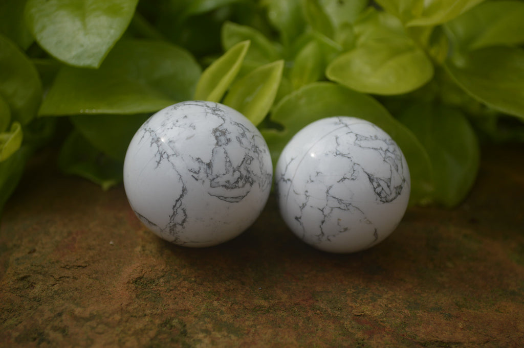 Polished Lightning Strike Magnesite - Howlite Sphere-Balls - Sold Per Item - From Zimbabwe - Toprock Gemstones and Minerals 